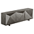 Cattelan Kayak 2021 Metal Brass Console 3D model small image 3