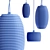 Damasco SP Pendant: Elegant Nickel Design 3D model small image 3