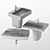 Ideal Standard Washbasin Set 3D model small image 2