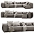 MODULAR COSIMA SOFA: Versatile Elegance 3D model small image 3