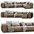MODULAR COSIMA SOFA: Versatile Elegance 3D model small image 4