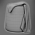 Elegant Juhl Velvet Ottoman 3D model small image 6