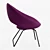 Modern Shark Lounge Chair: Comfortable and Stylish 3D model small image 2