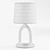 Boho Resin Base Table Lamp 3D model small image 6