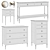 Elegant Blues Dresser: 100x83x53 cm 3D model small image 2