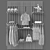 Modern Wardrobe Hanger 3D model small image 4