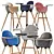 Versatile Ovo High Chair - Stylish and Practical 3D model small image 5