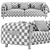 Elegant Corinto Sofa: Stylish and Comfortable 3D model small image 6