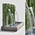 Ivy Wall Fountains: Serene Elegance 3D model small image 1