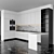 Sleek White Kitchen Ensemble 3D model small image 2