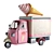 Piaggio Ape Ice Cream Truck 3D model small image 3