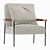 Cozy Sherpa Atticus Armchair 3D model small image 1