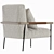 Cozy Sherpa Atticus Armchair 3D model small image 4