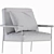 Cozy Sherpa Atticus Armchair 3D model small image 6