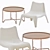 Outdoor Chair and Table Set 3D model small image 2
