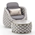 Textilene Rope Woven Outdoor Chair 3D model small image 1