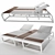 Luxury Reclining Chaise Lounge 3D model small image 3