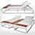 Luxury Reclining Chaise Lounge 3D model small image 10