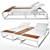 Luxury Reclining Chaise Lounge 3D model small image 11