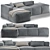 Hills Sofa: Stylish and Spacious 3D model small image 1