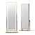 Brass Framed Floor Mirror with LED Lighting 3D model small image 1