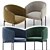 Sleek Bonnet Dining Chair: Timeless Elegance 3D model small image 2