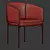 Sleek Bonnet Dining Chair: Timeless Elegance 3D model small image 5