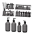 Modern Bathroom Set: 8-Piece Collection 3D model small image 5