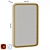 Orbis Luxe Rectangular Mirror 3D model small image 1