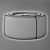 Boucle Storage Ottoman: Grover 36 3D model small image 4
