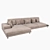 Feza: Stylish and Luxurious Corner Sofa 3D model small image 3