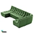 Eco York Divan: Premium Quality Furniture 3D model small image 2