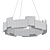 Modern Splicing Pendant Chandelier 3D model small image 2