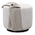 Sinclair Round Ottoman: Whistler Elegance 3D model small image 1