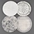 Modern Round Rugs Collection 3D model small image 1