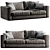 Sophisticated Desiree Ozium Sofa 3D model small image 1