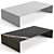 Elegant Marble Coffee Table Set 3D model small image 4
