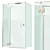 Gold Pro Shower Cabin: Stunning Design & Easy Installation 3D model small image 1