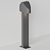 Shear Outdoor Bollard: Angled Architectural Design 3D model small image 3