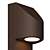 Sleek Shear Bollard with Textured Finish 3D model small image 2