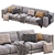 Flexform Lucien Sofa: Stylish & Versatile 3D model small image 3