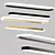 Elegant Hanging Lamp - L 75cm 3D model small image 1