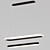 Elegant Hanging Lamp - L 75cm 3D model small image 2
