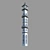 Islamic Mosque Minaret: Elegant Architectural Symbol 3D model small image 3