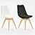Elegant Tulip Dining Chair - 7 Colore Options 3D model small image 6