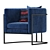 Modern Velvet Accent Chair 3D model small image 5