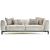 Modern Gray Capitano Sofa 3D model small image 4