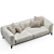 Modern Gray Capitano Sofa 3D model small image 5