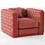 Elegant Jean Armchair: Stylish Comfort 3D model small image 7