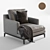 Poliform Bellport: Modern Armchair with UV Mapping 3D model small image 1